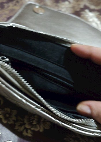 Gri Deri Kadın Çanta Püsküllü Matthew cox - Görsel 4