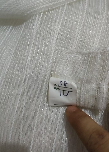 İşlemeli Beyaz Bohem Perde - Görsel 4