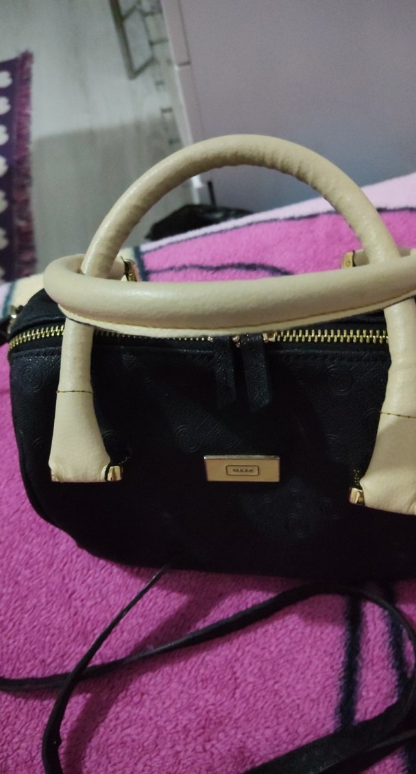 Klasik Siyah Deri Kadın Çanta vakko - Görsel 4