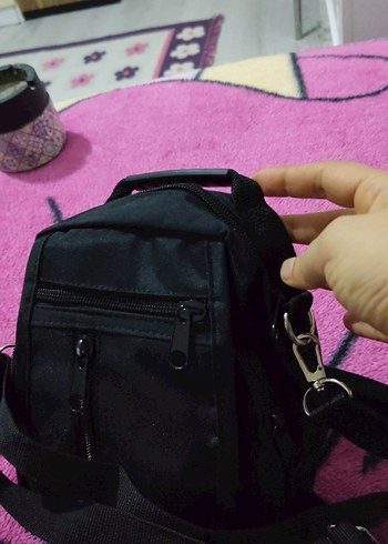 Siyah Fermuarlı Erkek Omuz Çantası - Görsel 4