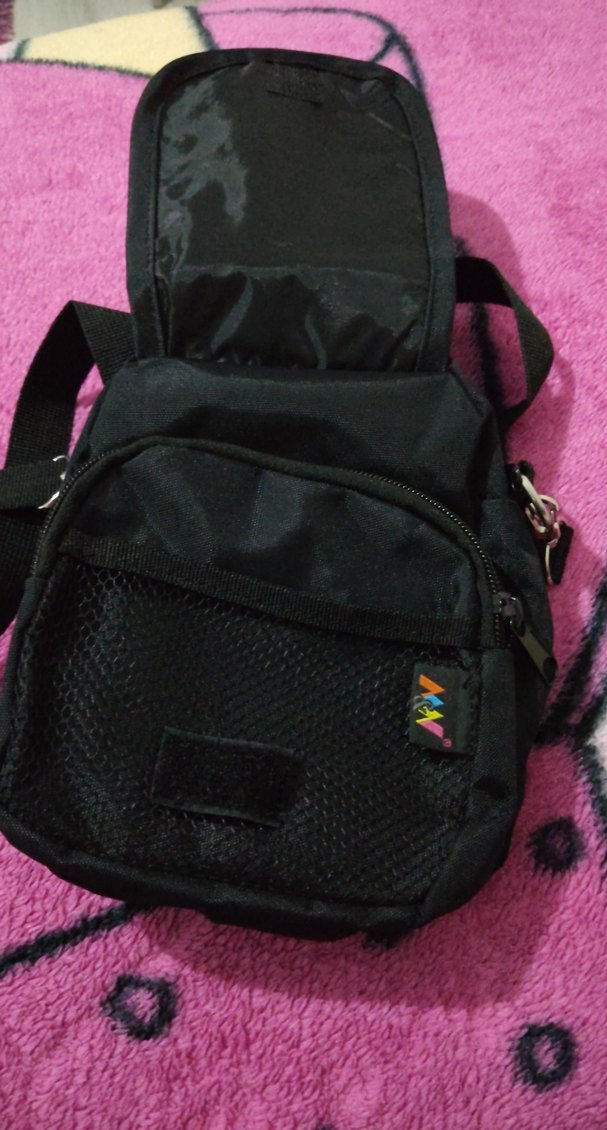 Siyah Fermuarlı Erkek Omuz Çantası - Görsel 2