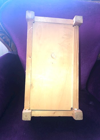 Vintage Ahşap Oyuncak Bebek Karyolası - Görsel 7