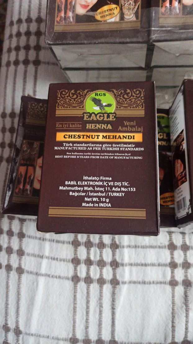 Eagle Henna Saç Boyası kestane rengi - Görsel 5