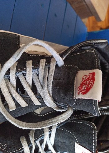 Vans Gri Spor Ayakkabı Velcro Detaylı - Görsel 3