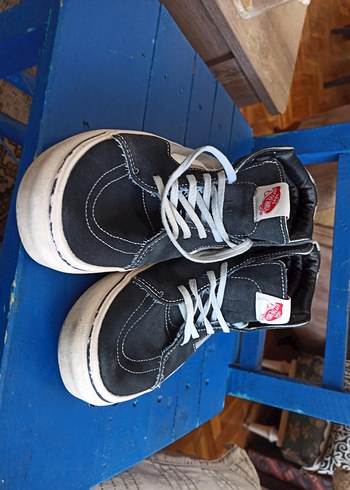 Vans Gri Spor Ayakkabı Velcro Detaylı - Görsel 2
