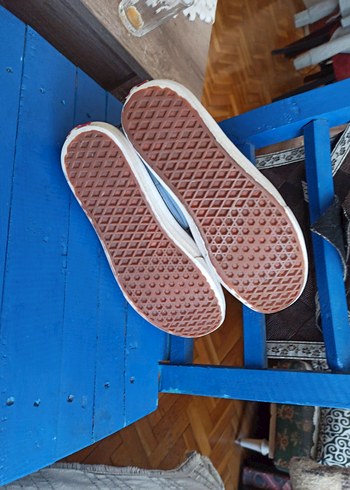 Vans Gri Spor Ayakkabı Velcro Detaylı - Görsel 6
