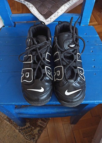 Nike Air Uptempo Erkek Siyah Spor Ayakkabı