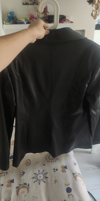 38 Beden Deri blazer ceket gotik 