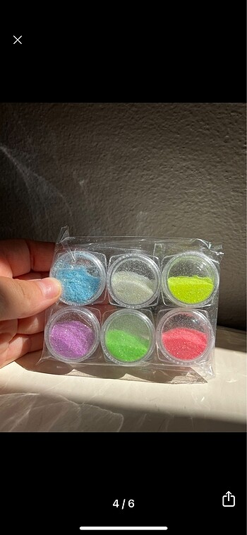  Beden Renk Glitter sim set