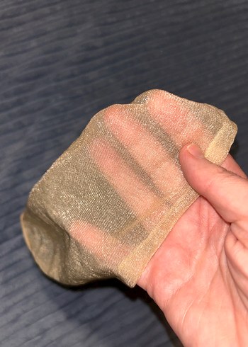 Fular Bej Parlak Keten Kadın Şal - Görsel 6