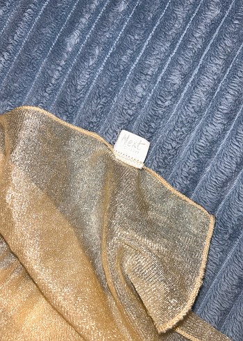 Fular Bej Parlak Keten Kadın Şal - Görsel 4