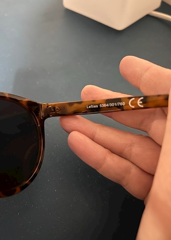 Lefties Şeffaf Kahverengi Retro Kadın Güneş Gözlüğü - Görsel 3