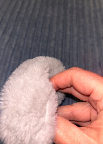 Gri Kürklü Kadın Saç Tokası - Görsel 2