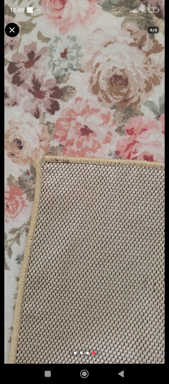 Çiçek Desenli Bohem Pastel Halı en 120 180 - Görsel 2