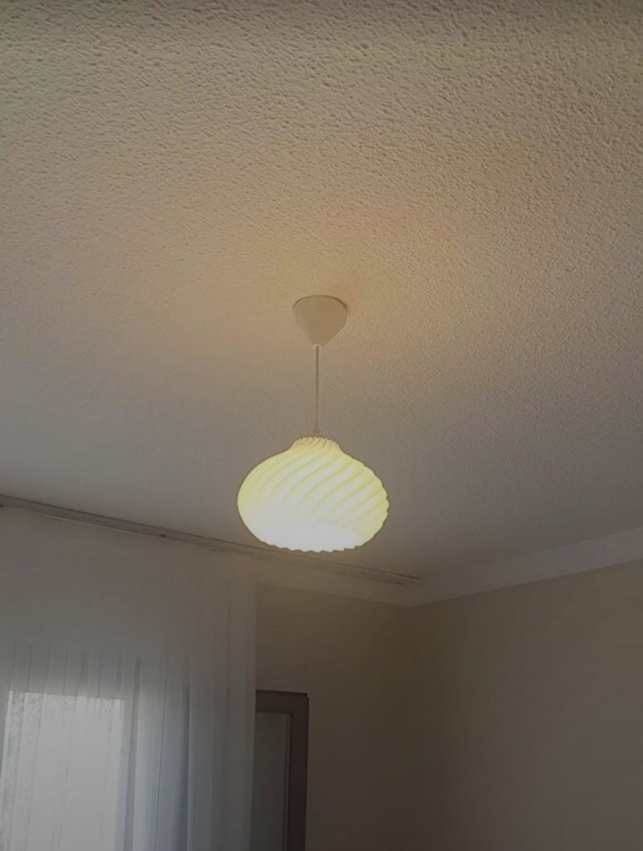 Bej Dalgalı Modern Sarkıt Lamba - Görsel 2