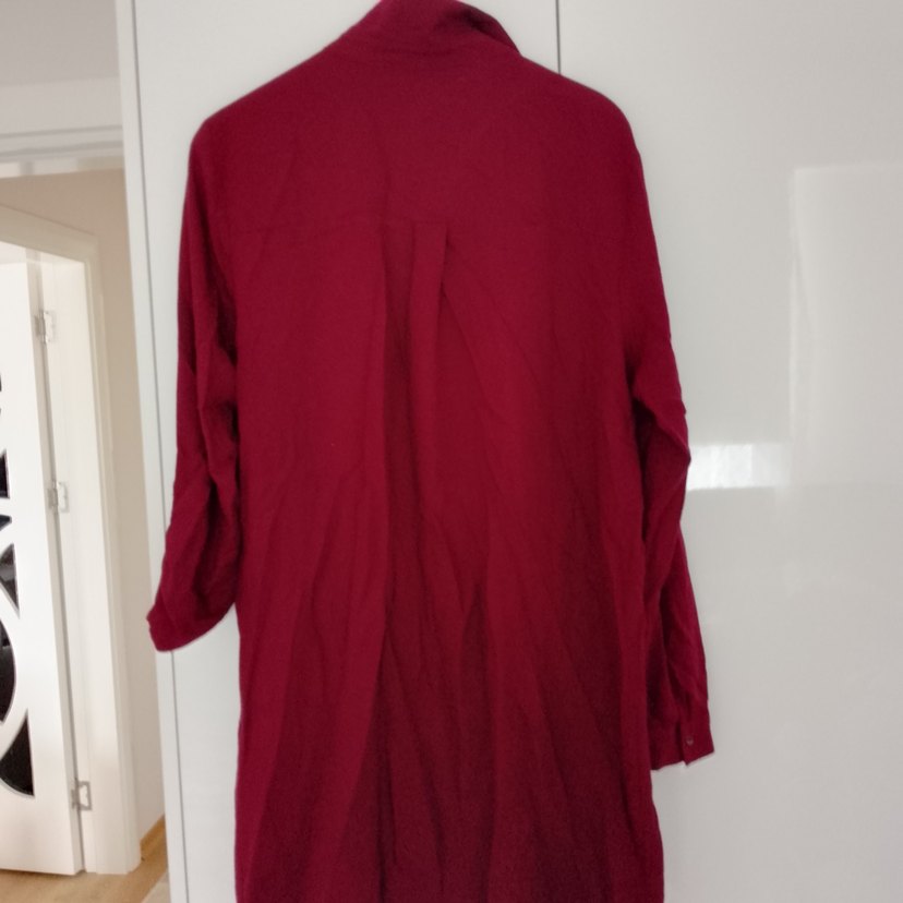 Bordo bayan gömlek Rozeti LC Waikiki Classic - Görsel 4