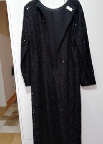 markalı kaliteli bayan dantelli elbise - Görsel 6