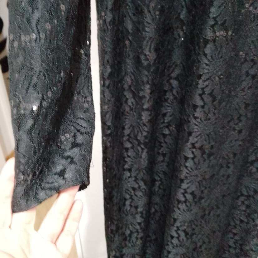 markalı kaliteli bayan dantelli elbise - Görsel 3