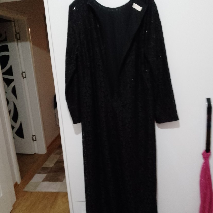 markalı kaliteli bayan dantelli elbise - Görsel 5