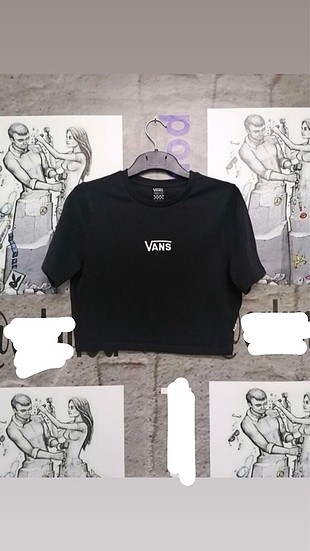 vans crop tişört