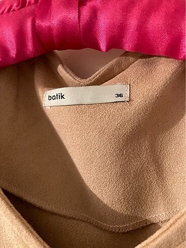 Batik Bej renk batik suni süet ceket/ hırka