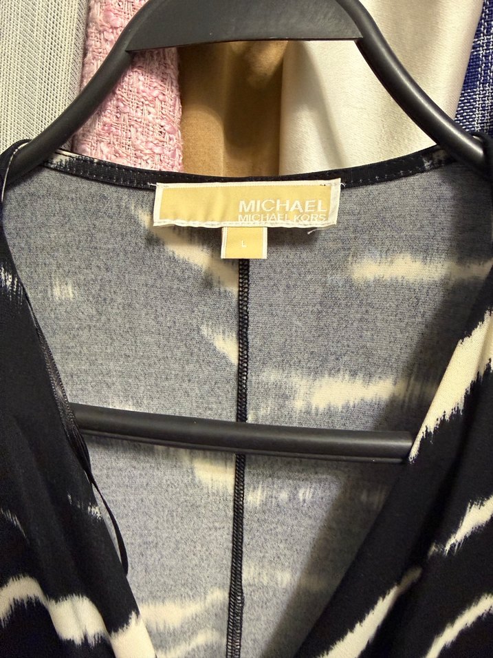 Zebra Desenli Siyah Midi Kadın Elbise - Görsel 3