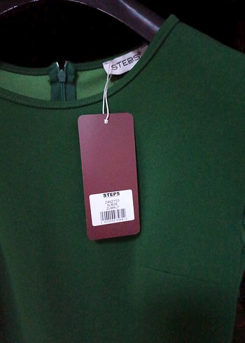 Kadın Yeşil Midi Abiye Elbise - Görsel 4