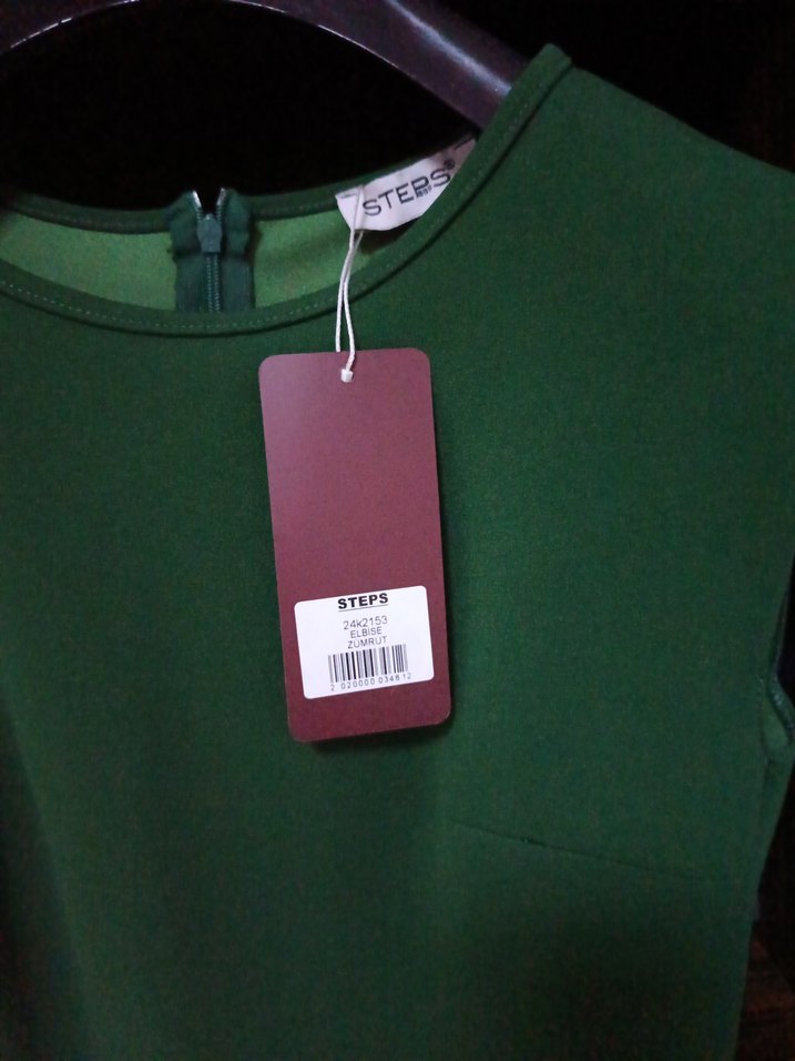 Kadın Yeşil Midi Abiye Elbise - Görsel 4