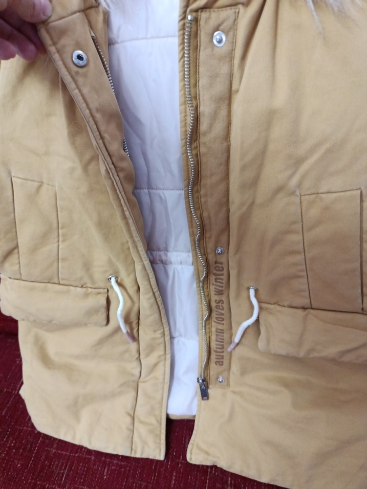 Zara Kids Bej Desenli Çocuk Mont - Görsel 2