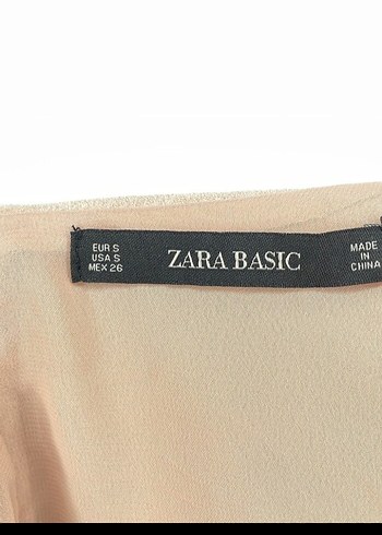 Bej Kolsuz Süet Mini Bluz - Görsel 4