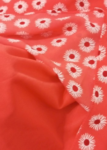 Kırmızı Çiçek Desenli Fırfırlı Bohem Elbise - Görsel 6