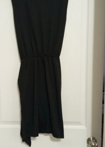 Siyah Drapeli Mini Elbise - Görsel 5