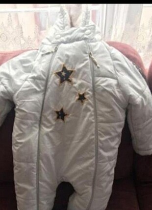 1 Yaş Beden mavi Renk Astronot Mont
