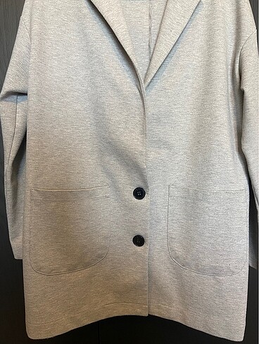 s Beden Gri oversize ceket / small