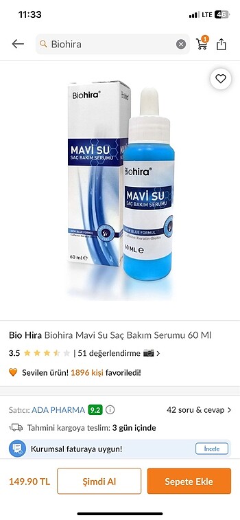 sac bakım suyu