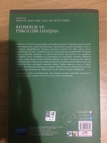 Rehberlik ve psikolojik danışma Halil Ekşi