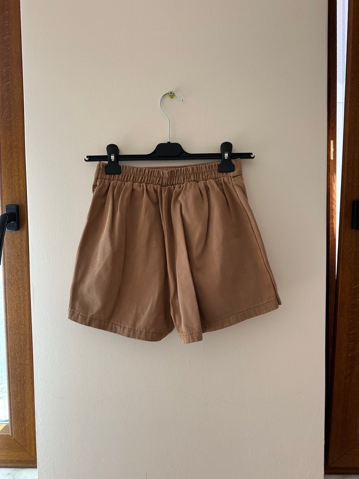 Pull and Bear Bej Mini Şort Etek - Görsel 3