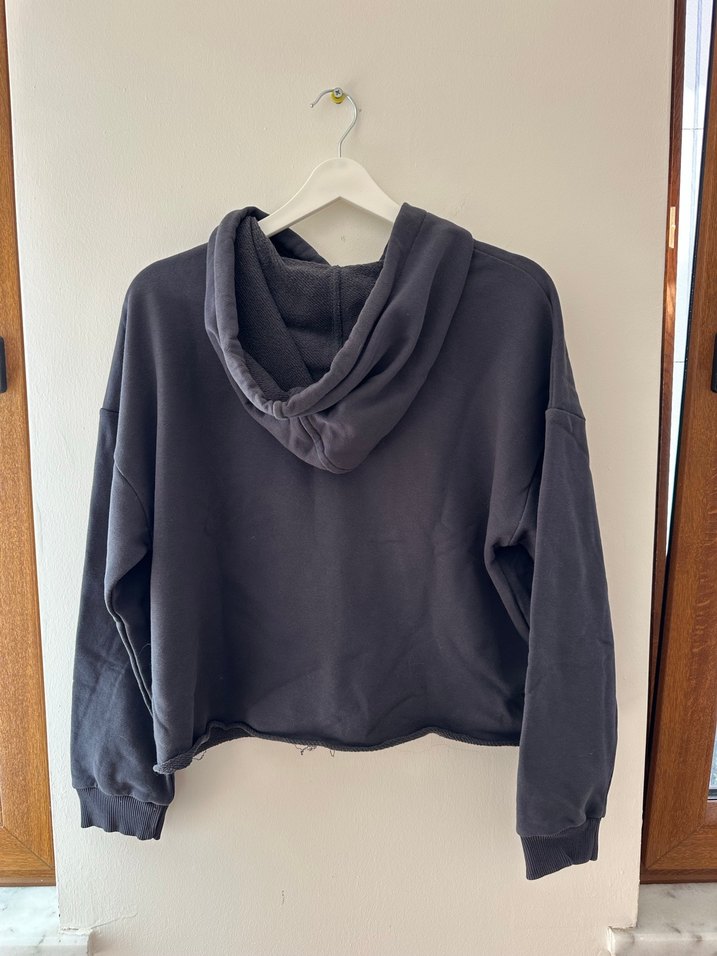 İpekyol Gri Kapüşonlu Baskılı Kadın Sweatshirt - Görsel 3