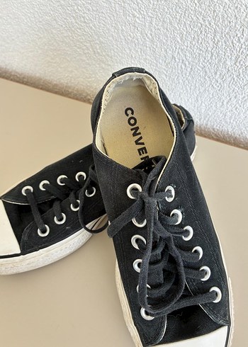 Siyah Converse Kadın Spor Ayakkabı - Görsel 2