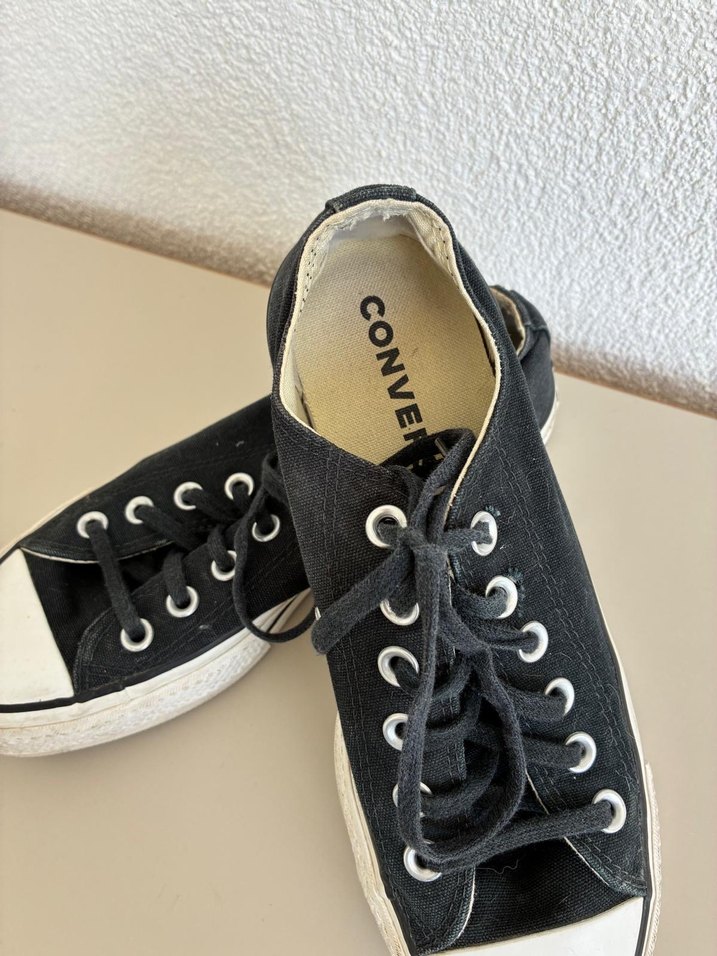 Siyah Converse Kadın Spor Ayakkabı - Görsel 2