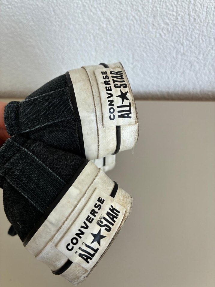 Siyah Converse Kadın Spor Ayakkabı - Görsel 4