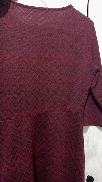 xl Beden bordo Renk Elbise
