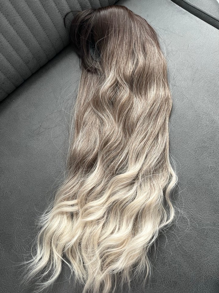 Kumraldan soğuk platine dönen cilt görünümlü peruk - Görsel 4