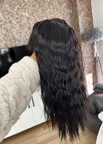 Koyu kestane tonlu cilt görünümlü peruk - Görsel 3