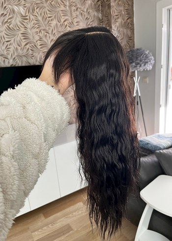 Koyu kestane tonlu cilt görünümlü peruk - Görsel 2