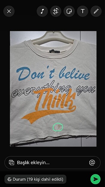 Trendyol & Milla Sweat crop