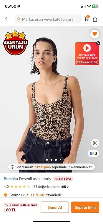 bershka leopar body