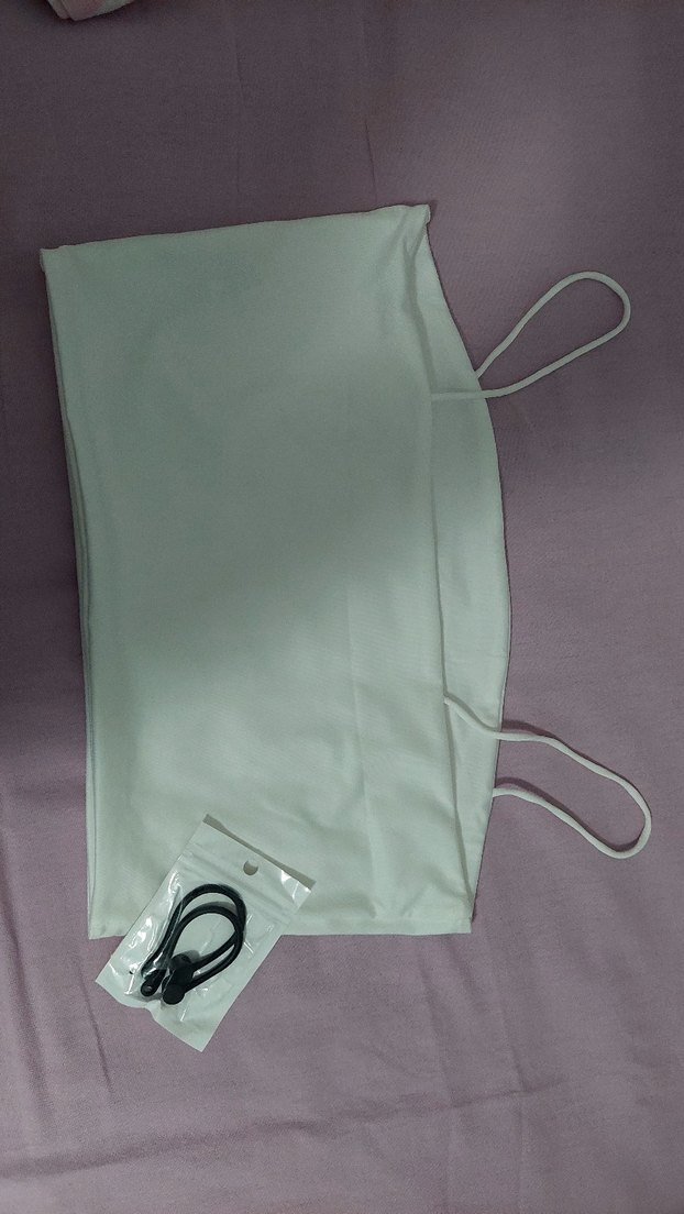 Beyaz Askılı Düz Yastık Kılıfı - Görsel 2