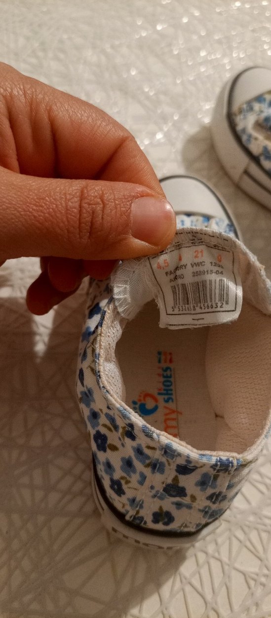 Kız Çocuk Mavi Bağcıksız Spor Ayakkabı - Görsel 5