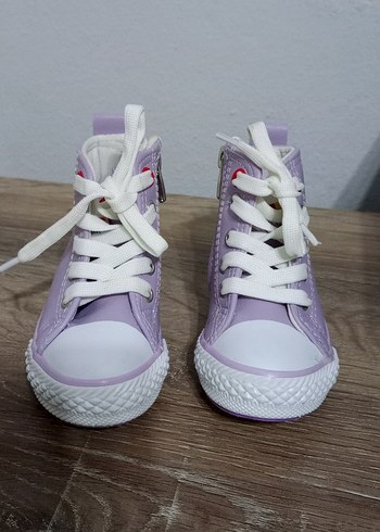 Kız Çocuk Lila Bağcıklı Sneakers - Görsel 2